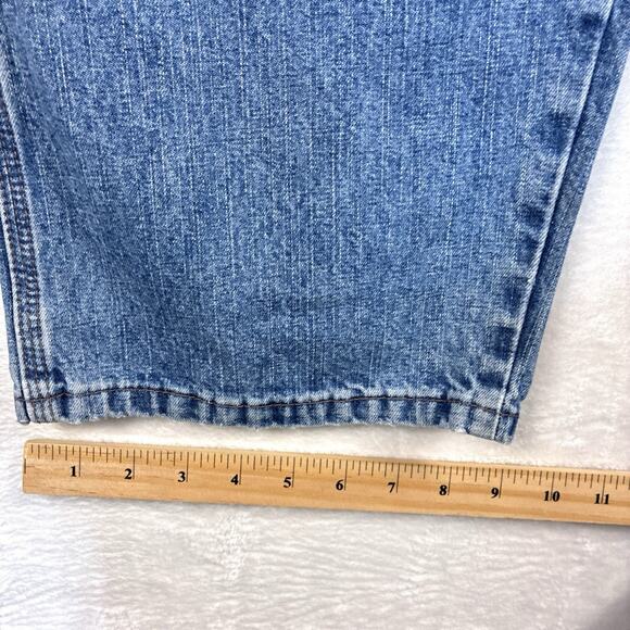 VTG Wrangler Mens 38x30 Blue Carpenter Baggy Loose 90s Y2K Grunge Denim Jeans - Picture 10 of 11